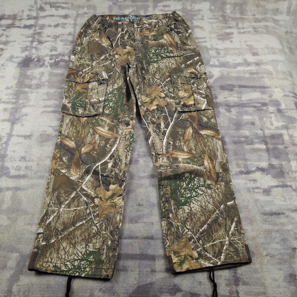 Realtree Edge Camo Cargo Pants Womens Size M 8-10 Hunting Outdoor Utility 4507C1